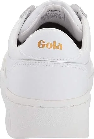 Gola Grandslam Leather Women's Shoes White/White/White : 7.5 B - Medium - Image 5