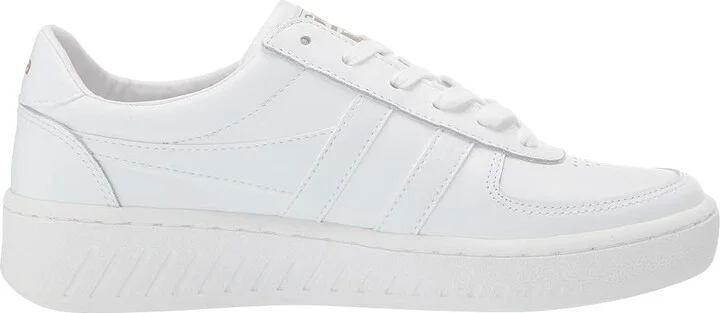 Gola Grandslam Leather Women's Shoes White/White/White : 7.5 B - Medium - Image 8