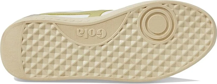 Gola Grandslam Pure Women's Shoes White/Feather Grey/Lemon : 5 B - Medium, Leather/Synthetic - Image 3