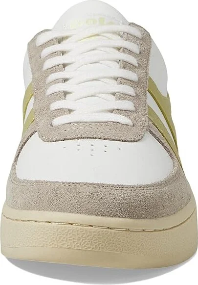 Gola Grandslam Pure Women's Shoes White/Feather Grey/Lemon : 5 B - Medium, Leather/Synthetic - Image 5