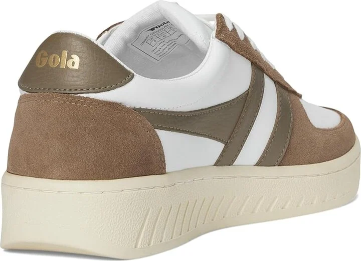 Gola Grandslam Quadrant Men's Shoes White/Otter/Rhino : 9 D - Medium, Leather - Image 4