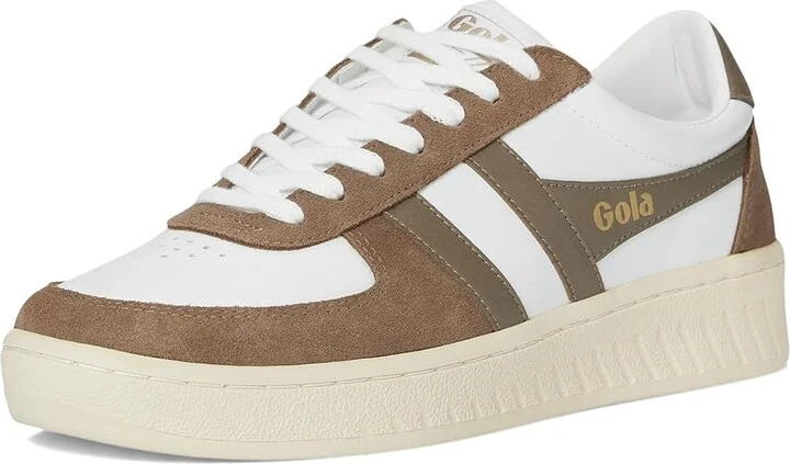 Gola Grandslam Quadrant Men's Shoes White/Otter/Rhino : 9 D - Medium, Leather - Image 5