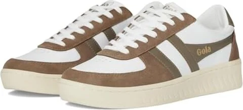 Gola Grandslam Quadrant Men's Shoes White/Otter/Rhino : 9 D - Medium, Leather