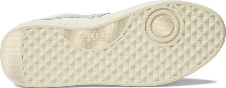 Gola Grandslam Quadrant Women's Shoes Off-White/Blossom/Silver/Lemon : 5 B - Medium, Textile/Leather - Image 3