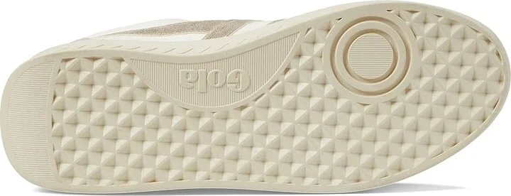 Gola Grandslam Quadrant Women's Shoes Off-White/Blossom/Silver/Lemon : 5 B - Medium, Textile/Leather - Image 8
