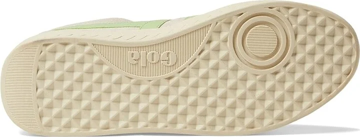 Gola Grandslam Suede Women's Shoes Off-White/Patina Green : 5 B - Medium, Leather - Image 3