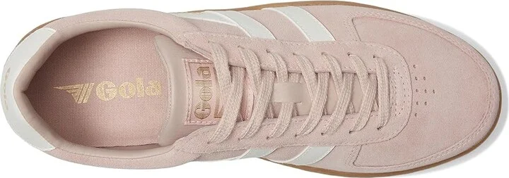 Gola Grandslam Suede Women's Shoes Rose/Off White/Gum : 7 B - Medium, Leather - Image 2