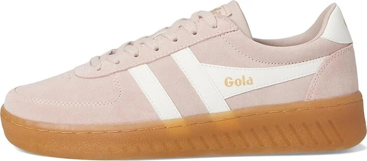 Gola Grandslam Suede Women's Shoes Rose/Off White/Gum : 7 B - Medium, Leather - Image 6