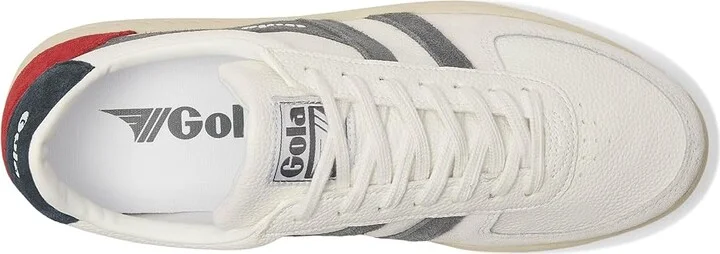 Gola Grandslam Trident Men's Shoes White/Storm/Navy : 7 D - Medium, Leather - Image 2