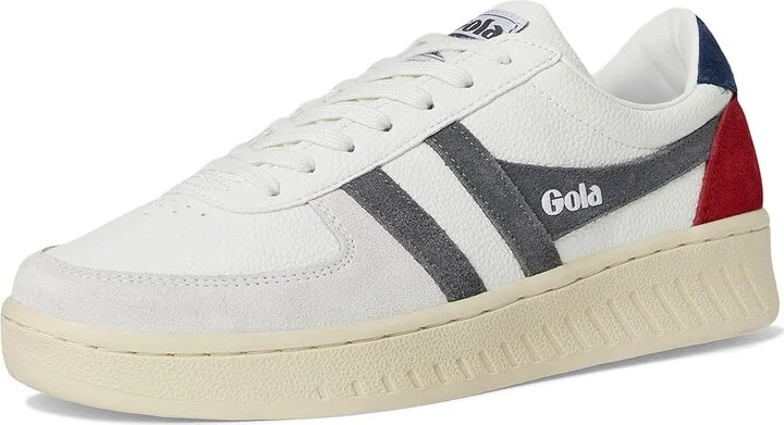 Gola Grandslam Trident Men's Shoes White/Storm/Navy : 7 D - Medium, Leather - Image 5