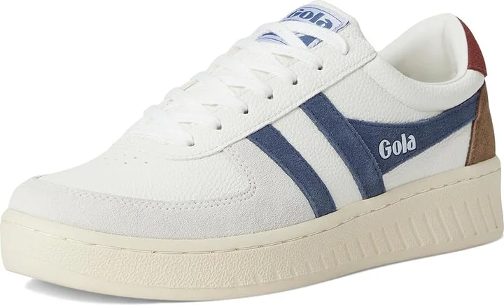 Gola Grandslam Trident Men's Shoes White/Storm/Navy : 7 D - Medium, Leather - Image 11