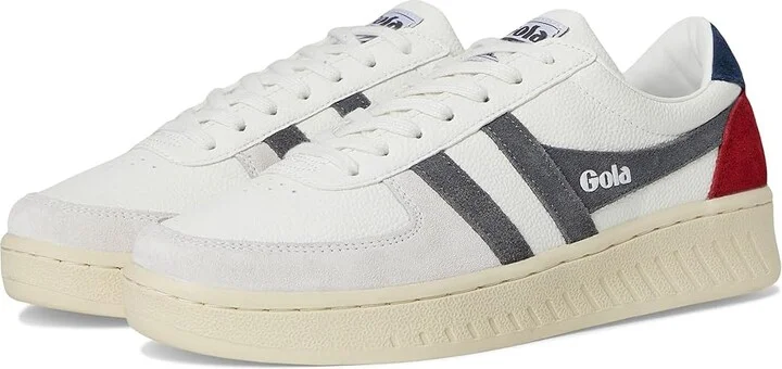 Gola Grandslam Trident Men's Shoes White/Storm/Navy : 7 D - Medium, Leather