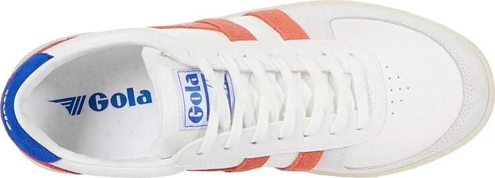 Gola Grandslam Trident Women's Shoes White/Hot Coral/Marine Blue : 9.5 B - Medium, Textile/Synthetic - Image 2