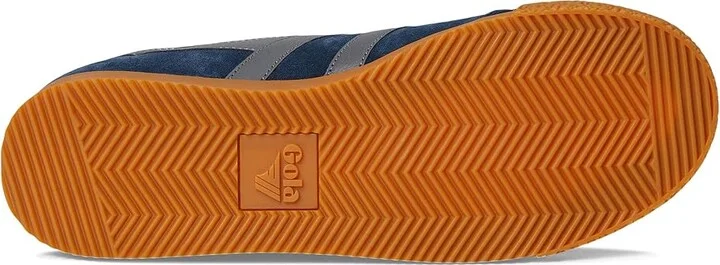 Gola Harrier Men's Shoes Sun/Navy : 8 D - Medium, Suede - Image 9