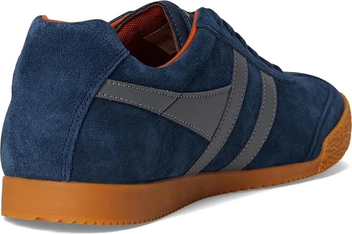 Gola Harrier Men's Shoes Sun/Navy : 8 D - Medium, Suede - Image 10