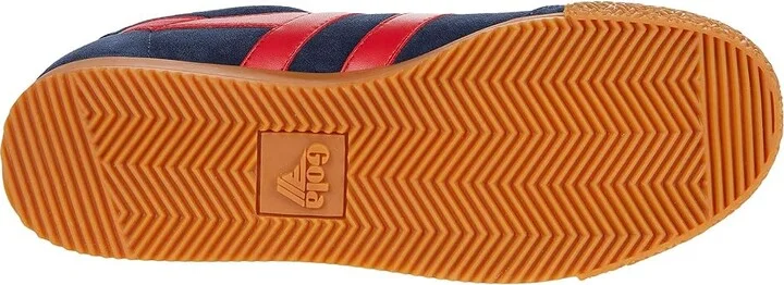 Gola Harrier Women's Shoes Navy/Red/Sun : 11 B - Medium, Suede - Image 3