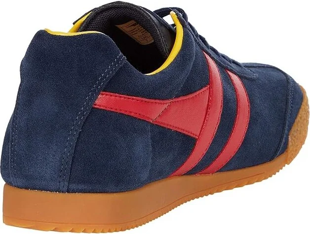 Gola Harrier Women's Shoes Navy/Red/Sun : 11 B - Medium, Suede - Image 4