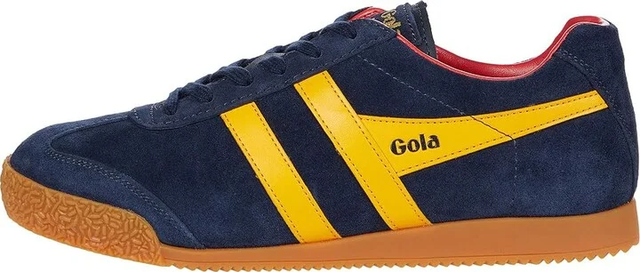 Gola Harrier Women's Shoes Navy/Red/Sun : 11 B - Medium, Suede - Image 11