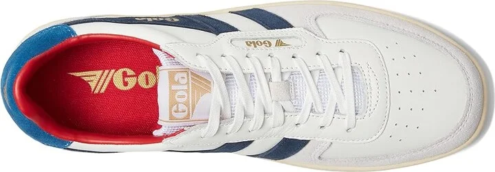 Gola Hawk Men's Shoes White/Navy/Marine Blue : 8.5 D - Medium, Leather - Image 2