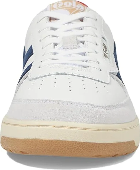 Gola Hawk Men's Shoes White/Navy/Marine Blue : 8.5 D - Medium, Leather - Image 5