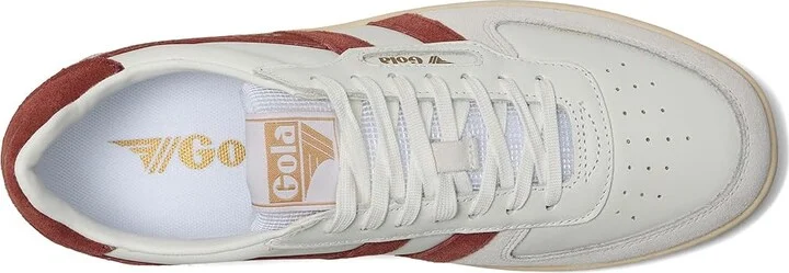 Gola Hawk Men's Shoes White/Rust : 7 D - Medium, Leather - Image 2