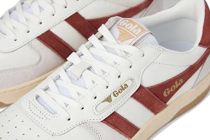 Gola Hawk Men's Shoes White/Rust : 7 D - Medium, Leather - Image 7