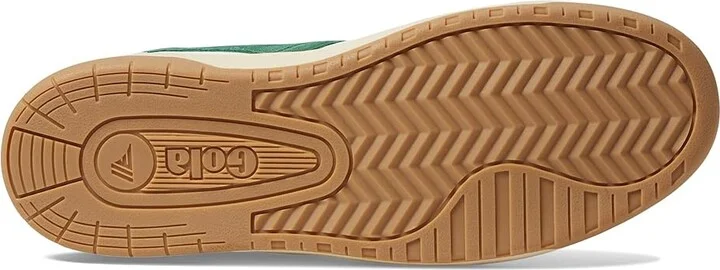 Gola Hawk Women's Shoes White/Dark Green/Gold : 5 B - Medium, Leather - Image 3