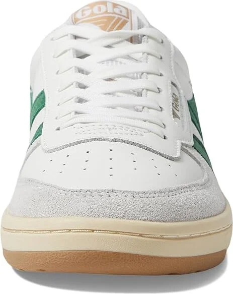 Gola Hawk Women's Shoes White/Dark Green/Gold : 5 B - Medium, Leather - Image 5