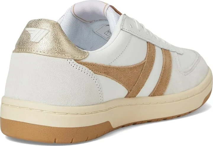 Gola Hawk Women's Shoes White/Dark Green/Gold : 5 B - Medium, Leather - Image 9