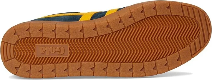 Gola Hurricane Suede Men's Shoes Navy/Sun/Red/Gum : 8 D - Medium - Image 3
