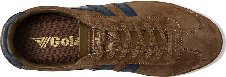 Gola Hurricane Suede Men's Shoes Navy/Sun/Red/Gum : 8 D - Medium - Image 8