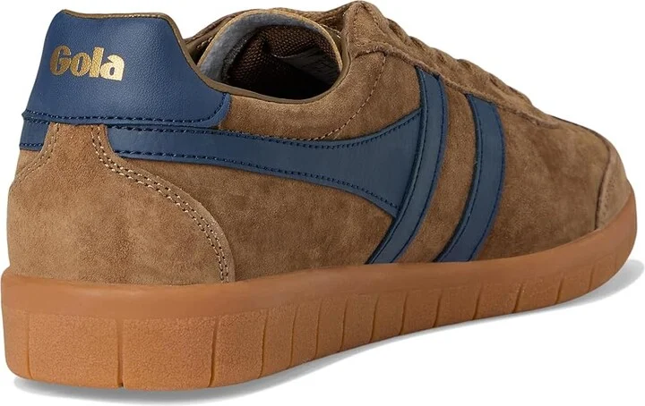 Gola Hurricane Suede Men's Shoes Navy/Sun/Red/Gum : 8 D - Medium - Image 10