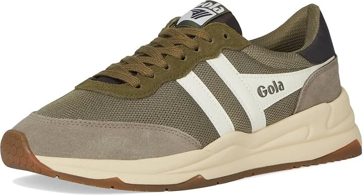 Gola Jupiter Men's Shoes Khaki/Rhino/Off-White : 10 D - Medium, Rubber/Suede - Image 5