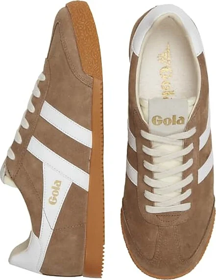 Gola Men's Elan Suede Lace-Up Sneakers Tabacco/White