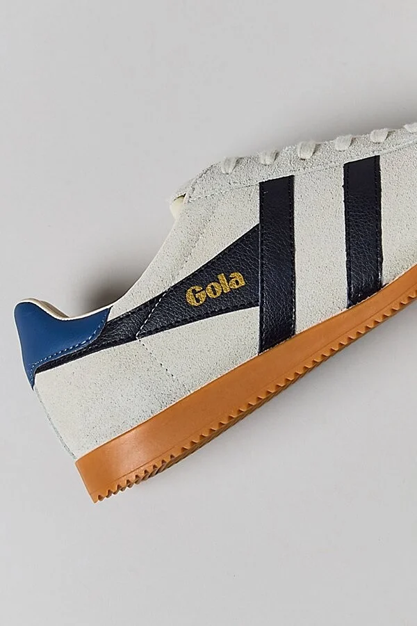 Gola Men's Elan Suede Sneaker in Evergreen/Black/Dark Sun - Image 7