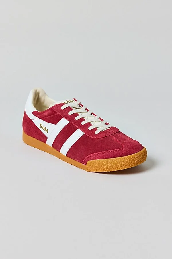 Gola Men's Elan Suede Sneaker in Evergreen/Black/Dark Sun - Image 9