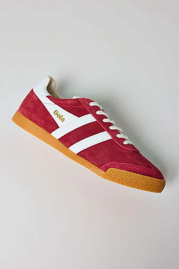 Deep Red/White