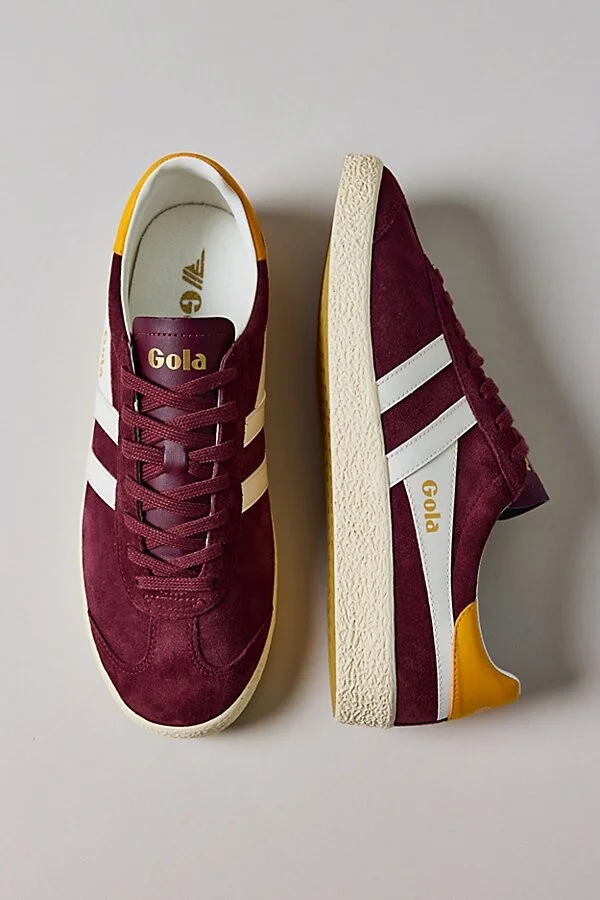 Burgundy/Off White/Sun