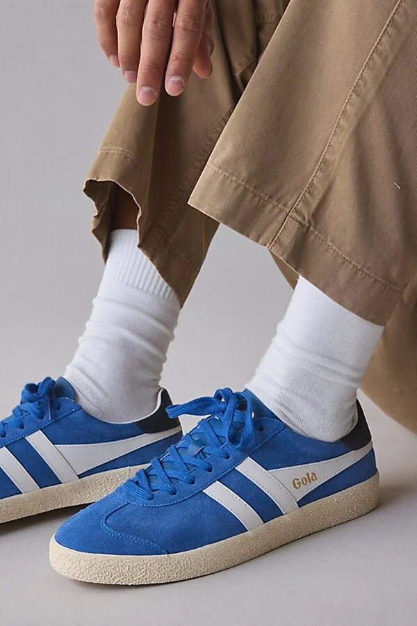 Gola Men's Medallist Sneaker in Sapphire/Off White/Navy