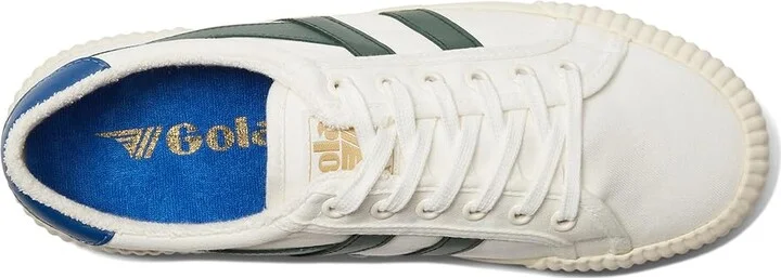 Gola Rally Men's Shoes Off-White/Evergreen/Marine Blue : 9 D - Medium, Textile - Image 2