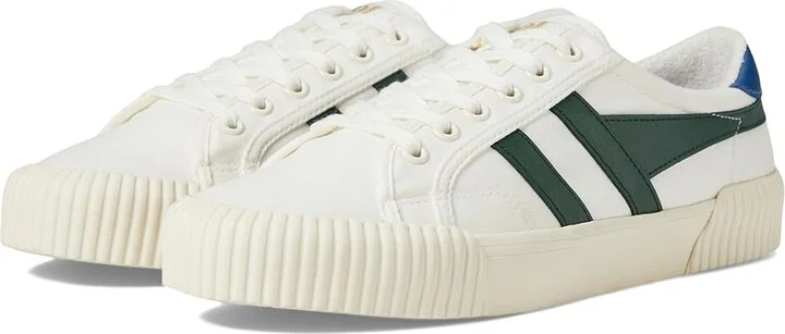 Gola Rally Men's Shoes Off-White/Evergreen/Marine Blue : 9 D - Medium, Textile