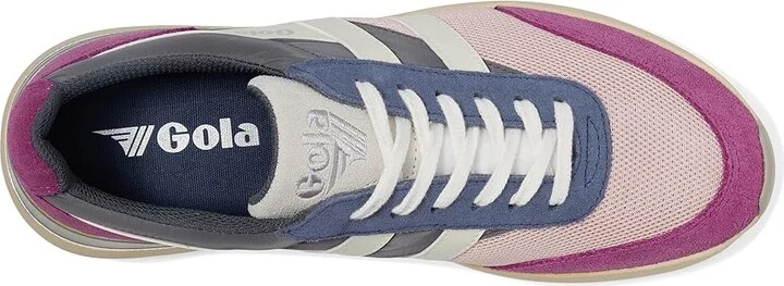 Gola Raven Women's Shoes Chalk Pink/Shadow/Foxglove : 5 B - Medium, Leather/Rubber/Suede - Image 2