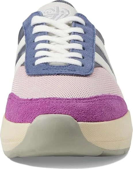 Gola Raven Women's Shoes Chalk Pink/Shadow/Foxglove : 5 B - Medium, Leather/Rubber/Suede - Image 5