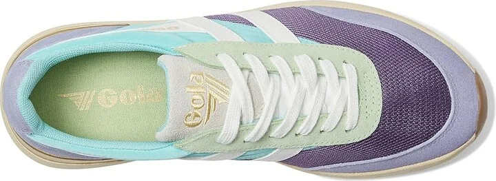 Gola Raven Women's Shoes Chalk Pink/Shadow/Foxglove : 5 B - Medium, Leather/Rubber/Suede - Image 7
