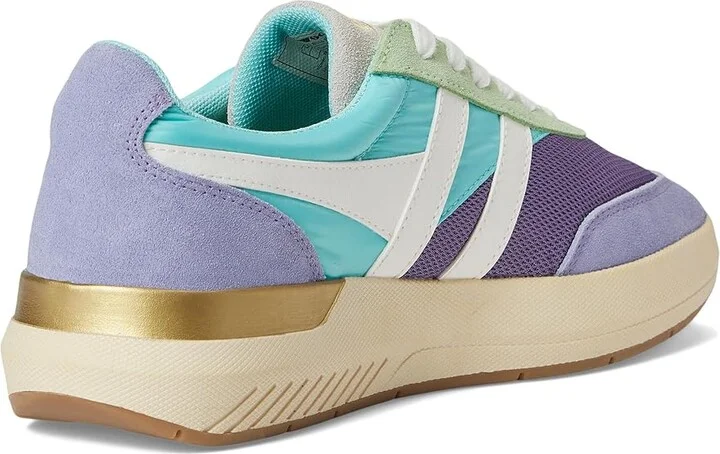 Gola Raven Women's Shoes Chalk Pink/Shadow/Foxglove : 5 B - Medium, Leather/Rubber/Suede - Image 9