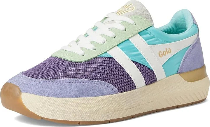Gola Raven Women's Shoes Chalk Pink/Shadow/Foxglove : 5 B - Medium, Leather/Rubber/Suede - Image 10