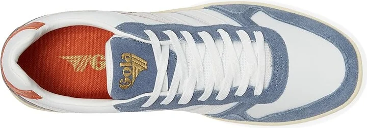 Gola Rebound Quadrant Men's Shoes White/Moonlight/Ash : 8 D - Medium, Leather - Image 2