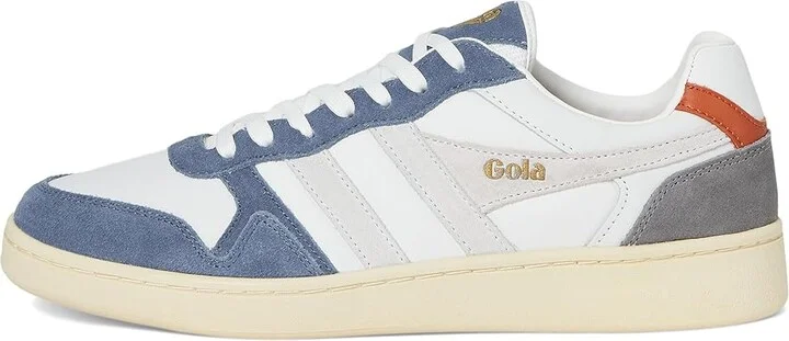 Gola Rebound Quadrant Men's Shoes White/Moonlight/Ash : 8 D - Medium, Leather - Image 6