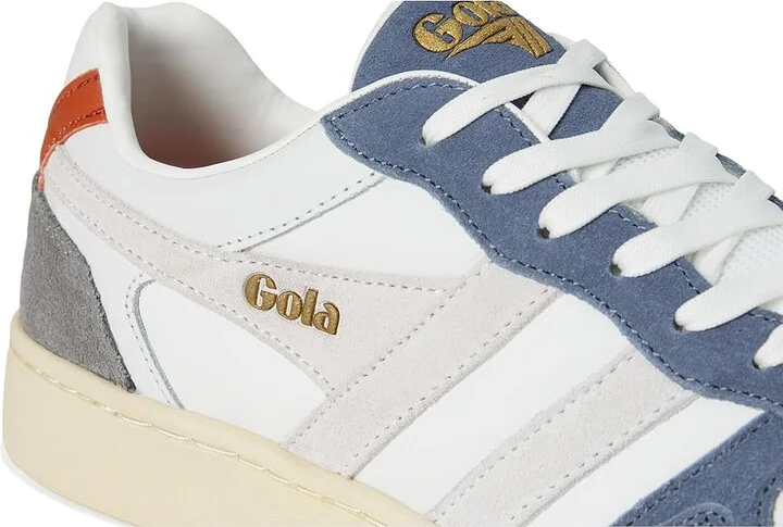 Gola Rebound Quadrant Men's Shoes White/Moonlight/Ash : 8 D - Medium, Leather - Image 7