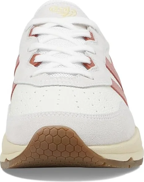 Gola Saturn Women's Shoes Off-White/Ice Blue/Foxglove : 7 B - Medium, Leather - Image 10